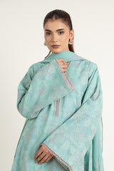EMBROIDERED COTTON KARANDI 3 PCS (UNSTITCHED)