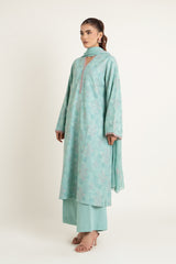 EMBROIDERED COTTON KARANDI 3 PCS (UNSTITCHED)