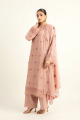 EMBROIDERED COTTON KARANDI 3 PCS (UNSTITCHED)