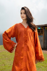 EMBROIDERED & EMBELISHED KARANDI LAWN 2 PCS (UNSTITCHED)