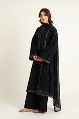 EMBROIDERED SLUB KHADDAR 3 PCS (UNSTITCHED)