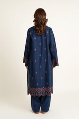 EMBROIDERED SLUB KHADDAR 2 PCS (UNSTITCHED)