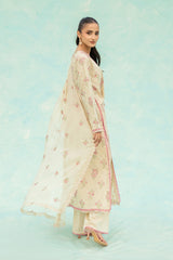 EMBROIDERED COTTON KARANDI 3 PCS (UNSTITCHED)