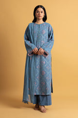 EMBROIDERED COTTON KARANDI 3 PCS (UNSTITCHED)