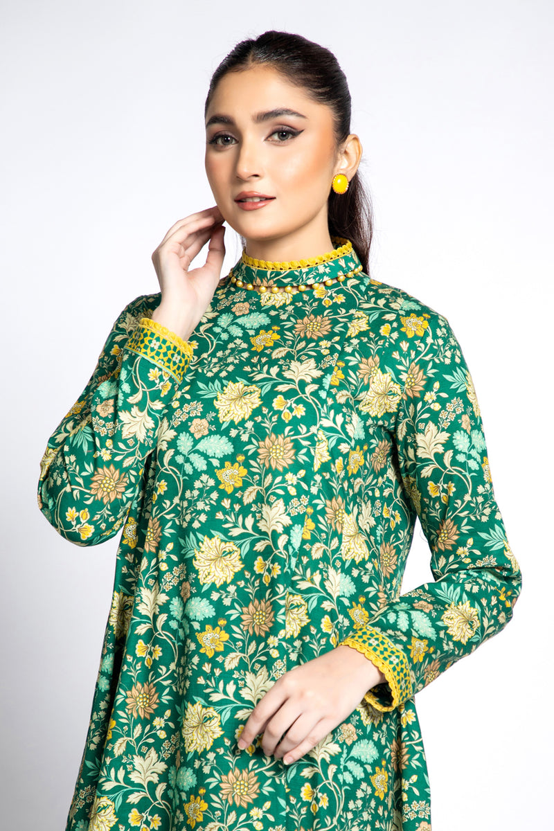 PRINTED SLUB KHADDAR 2 PCS (UNSTITCHED)