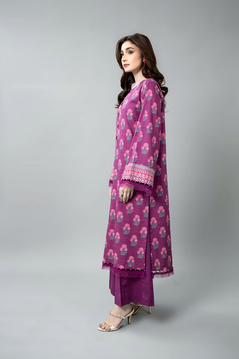 PRINTED SLUB KHADDAR 2 PCS (UNSTITCHED)