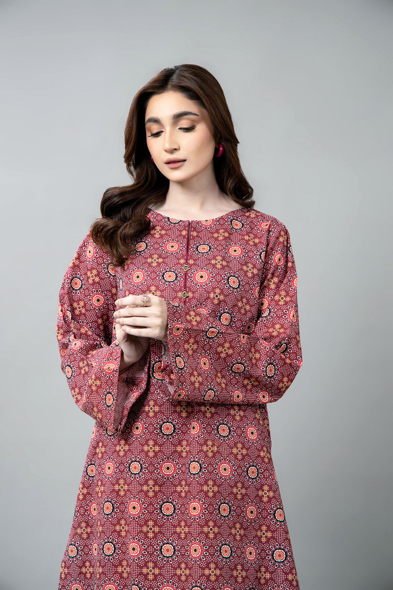 PRINTED SLUB KHADDAR 2 PCS (UNSTITCHED)