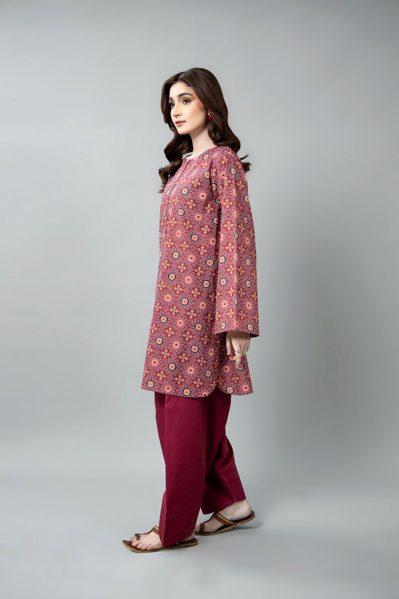 PRINTED SLUB KHADDAR 2 PCS (UNSTITCHED)