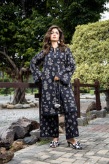 PRINTED SLUB KHADDAR 2 PCS (UNSTITCHED)