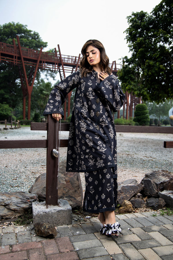 PRINTED SLUB KHADDAR 2 PCS (UNSTITCHED)