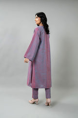 PRET SOLID YARN DYED STRIP KHADDAR 2 PCS