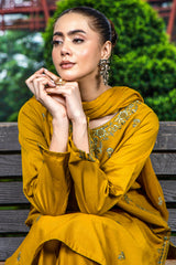 PRET EMBROIDERED SLUB KHADDAR 3 PCS