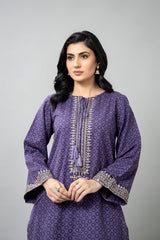 PRET EMBROIDERED & PRINTED SLUB KHADDAR 2 PCS