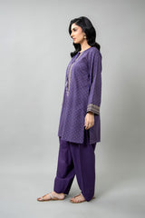 PRET EMBROIDERED & PRINTED SLUB KHADDAR 2 PCS