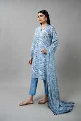 PRINTED CAMBRIC 3 PCS (UNSTITCHED)