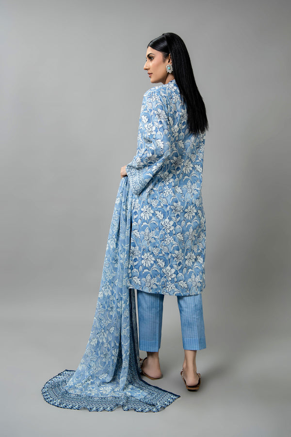 PRINTED CAMBRIC 3 PCS (UNSTITCHED)