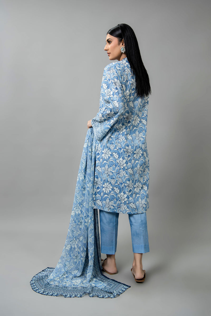 PRINTED CAMBRIC 3 PCS (UNSTITCHED)