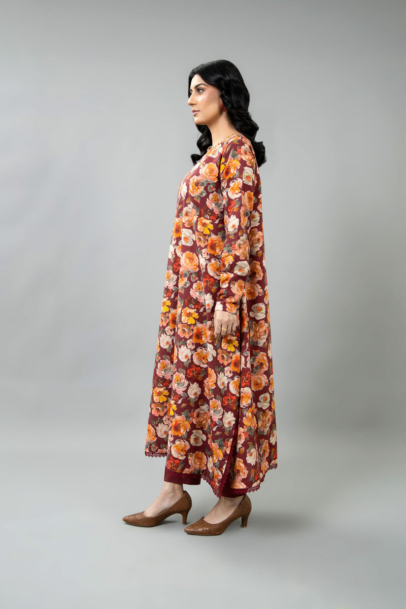 PRINTED SLUB KHADDAR 2 PCS (UNSTITCHED)