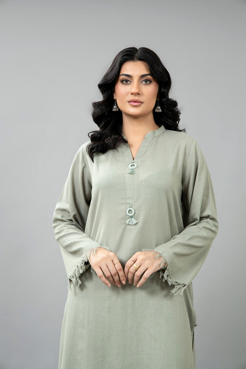 PRET SOLID KARANDI LAWN 2 PCS