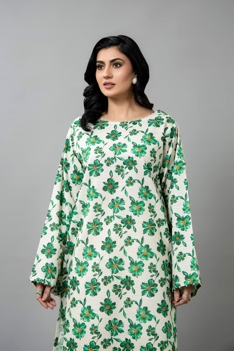 PRINTED SLUB KHADDAR 1 PCS (UNSTITCHED)