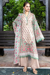 PRINTED SLUB KHADDAR 3 PCS (UNSTITCHED)