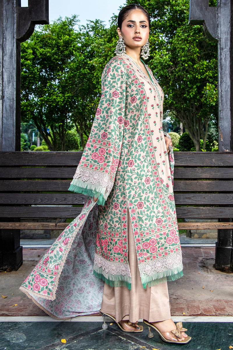 PRINTED SLUB KHADDAR 3 PCS (UNSTITCHED)