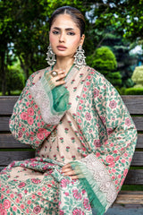 PRINTED SLUB KHADDAR 3 PCS (UNSTITCHED)