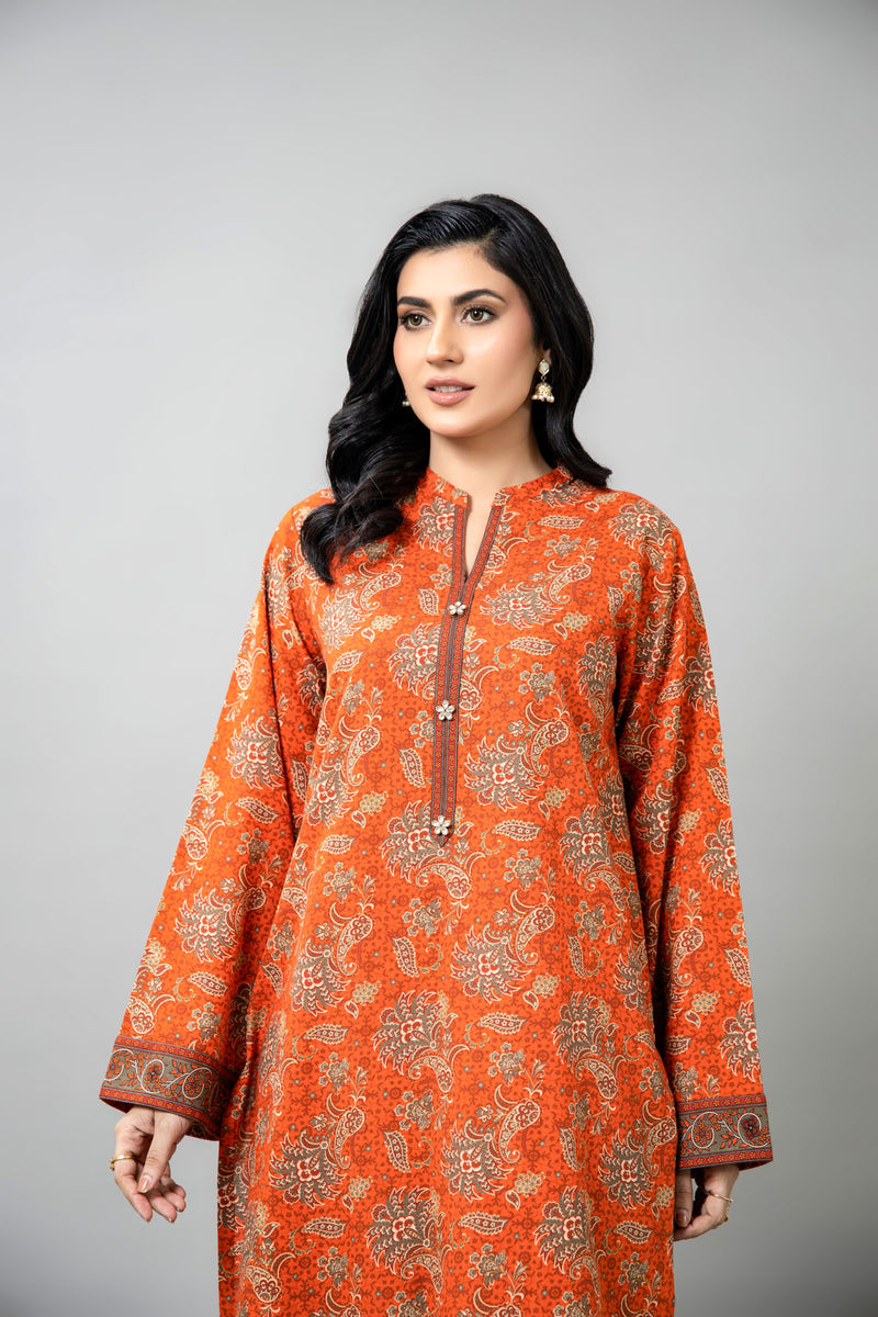 PRINTED SLUB KHADDAR 2 PCS (UNSTITCHED)
