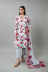 PRINTED SLUB KHADDAR 3 PCS (UNSTITCHED)