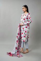 PRINTED SLUB KHADDAR 3 PCS (UNSTITCHED)