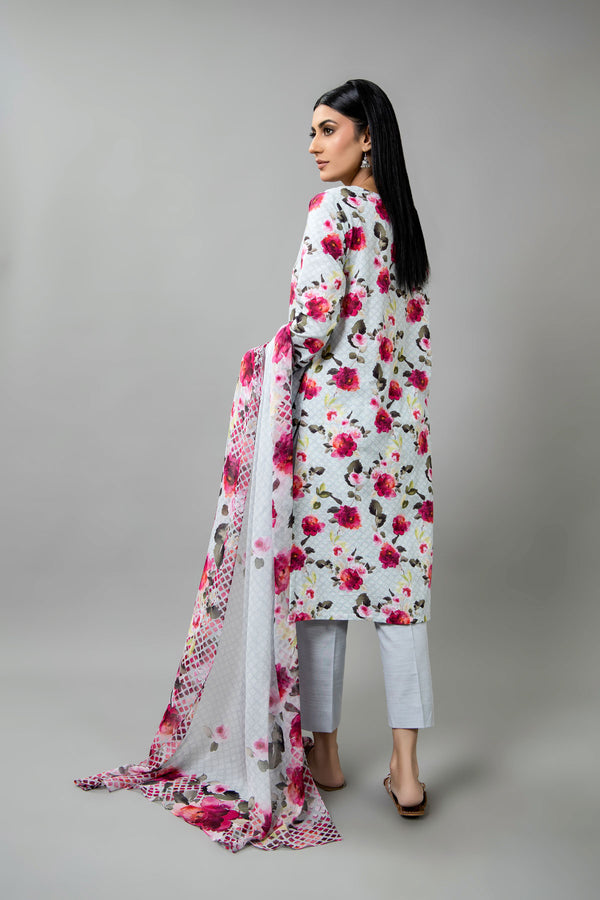 PRINTED SLUB KHADDAR 3 PCS (UNSTITCHED)