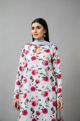 PRINTED SLUB KHADDAR 3 PCS (UNSTITCHED)