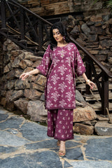 PRINTED SLUB KHADDAR 2 PCS (UNSTITCHED)