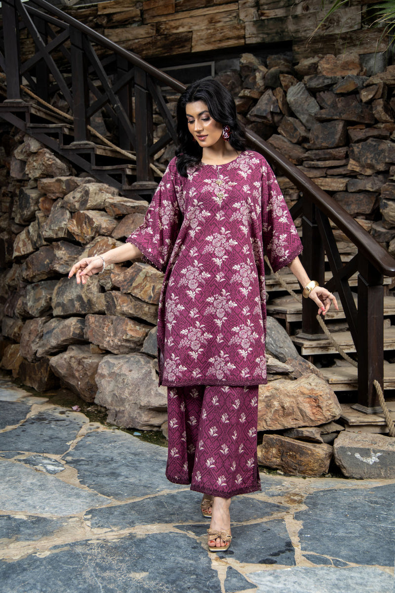 PRINTED SLUB KHADDAR 2 PCS (UNSTITCHED)