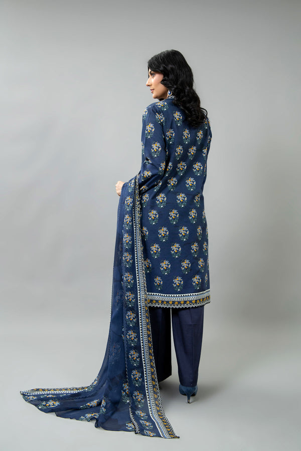 PRINTED SLUB KHADDAR 3 PCS (UNSTITCHED)
