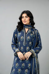 PRINTED SLUB KHADDAR 3 PCS (UNSTITCHED)