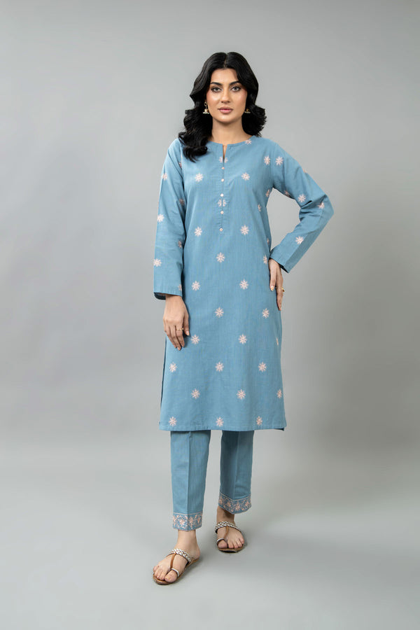 PRET EMBROIDERED SLUB KHADDAR 2 PCS
