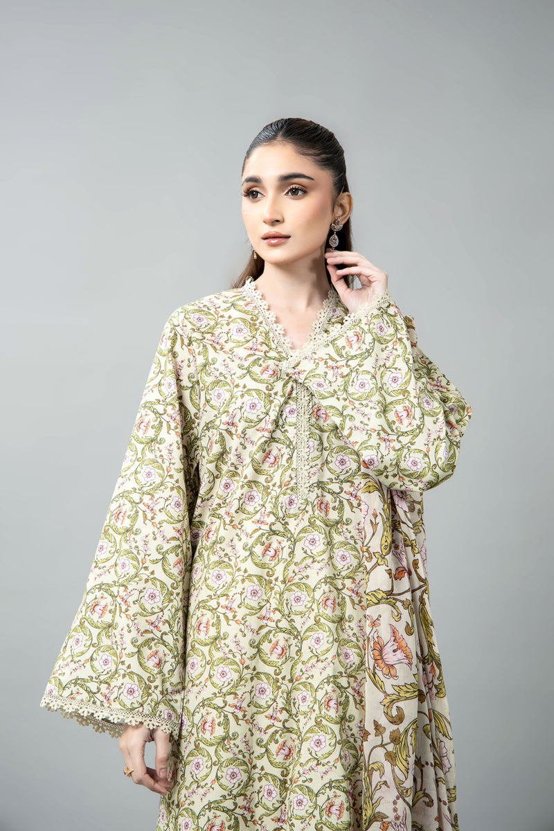 PRINTED CAMBRIC 3 PCS (UNSTITCHED)