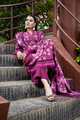 PRINTED SLUB KHADDAR 3 PCS (UNSTITCHED)