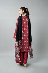 PRINTED SLUB KHADDAR 3 PCS (UNSTITCHED)