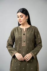 PRET EMBROIDERED SLUB KHADDAR 2 PCS