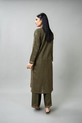 PRET EMBROIDERED SLUB KHADDAR 2 PCS