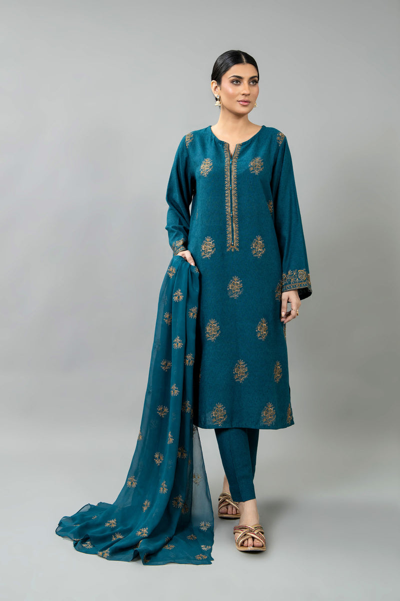 PRET EMBROIDERED COTTON KARANDI 3 PCS