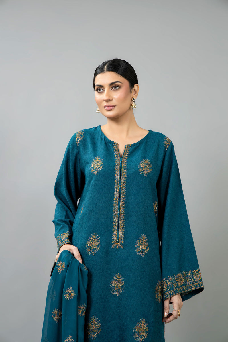 PRET EMBROIDERED COTTON KARANDI 3 PCS