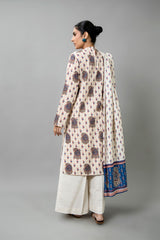 PRINTED SLUB KHADDAR 3 PCS (UNSTITCHED)