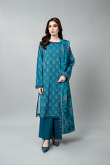 PRINTED SLUB KHADDAR 3 PCS (UNSTITCHED)