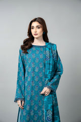 PRINTED SLUB KHADDAR 3 PCS (UNSTITCHED)