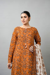 PRINTED SLUB KHADDAR 3 PCS (UNSTITCHED)