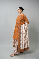 PRINTED SLUB KHADDAR 3 PCS (UNSTITCHED)