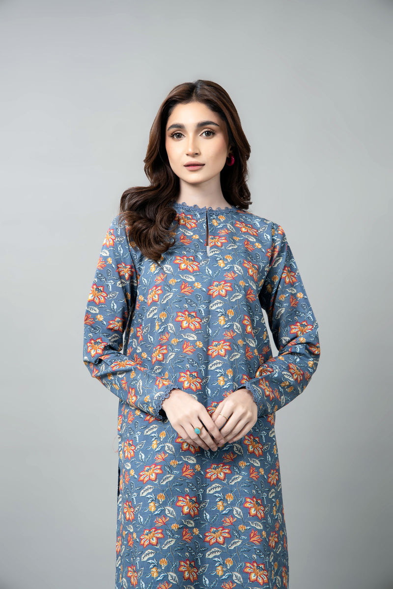 PRINTED SLUB KHADDAR 1 PCS (UNSTITCHED)